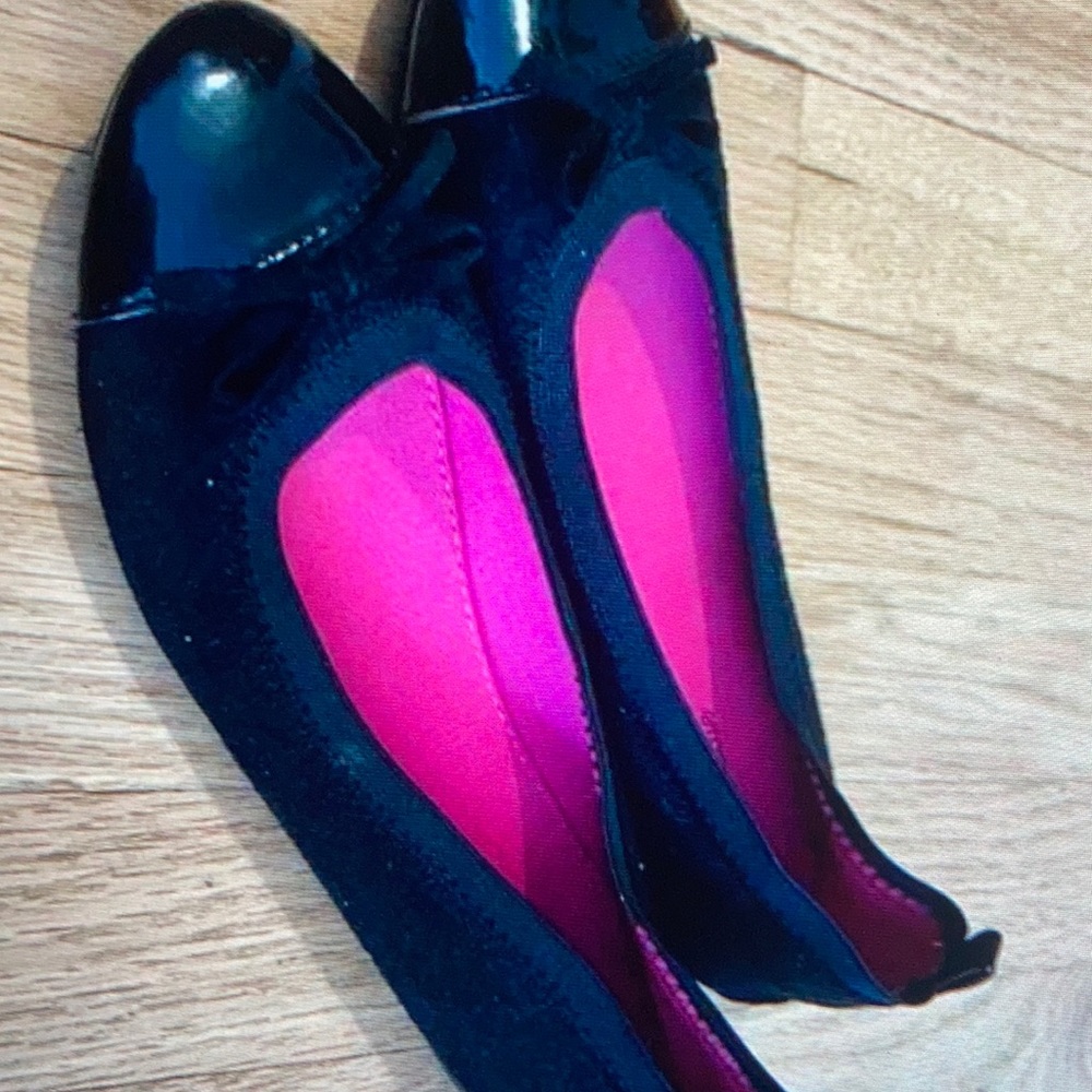 Cat & jack Black Flats Big Girls size 5